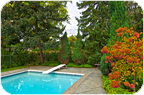 Virtual Tour of Backyard Pool Area Toronto